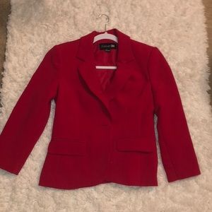 Red dress coat